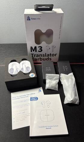 Timekettle 6774 M3 Language Translator Barrier Earbuds White Colored