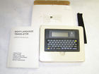 Tl-218d Oregon Scientific New Language Pocket Translator Model Manual