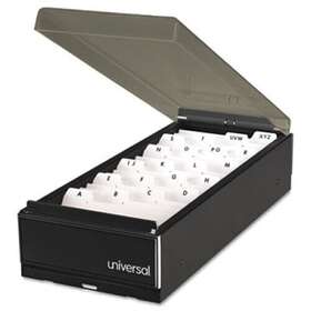 United Facility Supply 087547106013 Business Card File Metal/plastic 4 1/4 X 8 2