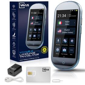 1111222 Vavus Language Translator Device With Unlimited Lifetime Global 4g Internet Include