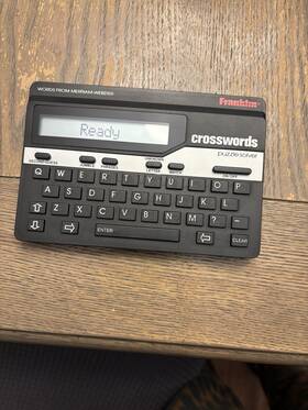 Qm-1060 Vintage Crossword Solver Franklin 0-945731 72-8 Checker Games Wordmaster Tested