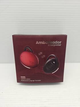 Wlb-4z10368 Waverly Labs Ambassador Interpreter Translator 20 Languages 48 Dialects Red