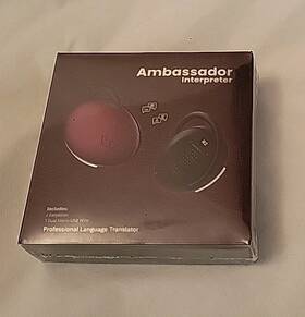 Wlr-zxx1715 Waverly Labs Ambassador Language Translator. 2 Earpieces Over 40 Dialects