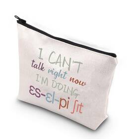 Wcgxko 785711978212 Novelty Speech Language Pathologist Gift Therapy Zipper Po