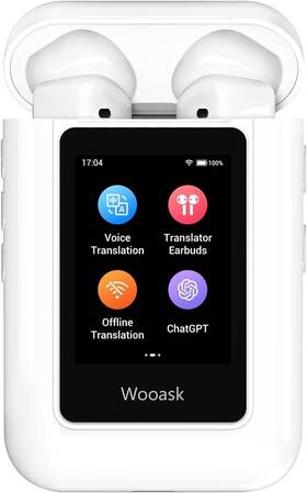 Wooask-a8 Wooask Tech A8 Translator Earbuds Two Way 74 Languages 70 Accents Offline Mode