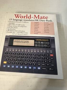 No-298 World-mate 783954029838 15 Language Translator /8k Data Bank . New