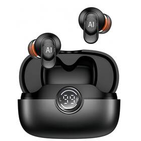 Yworlln Ms105 2026 New Ai Translation Earbuds Real Time 3-in-1 Sleeping Black