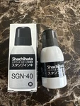 Black Shachihata Xstamper Refill Ink 40ML Bottle. Fixed Price $9.99.