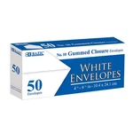 Bazic #10 White Envelope W/gummed Closure (50/PACK), Case Of 24. Fixed Price $13.06.