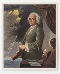 Benjamin Franklin Card "the Greats Of World History" Eckstein-halpaus 1934. Fixed Price $19.00.