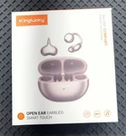 New Kinglucky Open Earbuds Bluetooth Purple Charm And Charging Cable+case. Fixed Price $25.00.