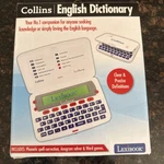 Crossword Solver - Collins Lexibook English Dictionary D850EN New / Sealed. Fixed Price $30.00.