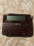 Franklin Electronic Holy Bible King James Version KJB-640 Vintage Handheld Case. Fixed Price $19.99.
