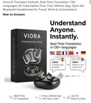 Viora Translator Earbuds Real-time Translation 130+ Languages No Subscription. Fixed Price $40.00.