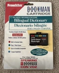 Franklin Bookman Cartridges Spanish Master /maestro Ingles Dictionary New. Fixed Price $30.00.
