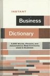 Instant Business Dictionary By Lewis E. Davids (1992-06-03). Fixed Price $48.74.