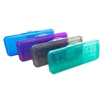 Bazic 8" Plastic Pencil Case Hard, Translucent, Assorted Colors, 4-PACK. Fixed Price $11.64.