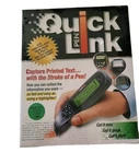 Wizcom Quick Link Pen Reader Scanner Print And Save Data Sealed Nib. Fixed Price $37.99.
