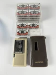 Olympus Pearlcorder L200 Microcassette Recorder With Case - Tested High Pitch. Fixed Price $99.00.