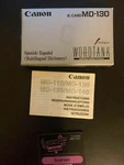 Canon Card Spanish Word Tank Multilingual Intelligent Dictionary MD-130. Fixed Price $17.87.