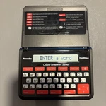 Vintage 2006 Franklin Collins Crossword Solver CWM-109 Red & Black Works!. Fixed Price $29.99.
