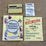 Vintage Franklin Elementary Spelling Ace ES-90 W Guide And Hc Dictionary Tested. Fixed Price $13.99.