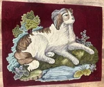 Amazing Hand Hooked Rug English 53" X 43 Artisan Signed. Fixed Price $275.00.