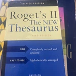 Roget's Ii: New Thesaurus Third Edition - Houghton Mifflin Office. Fixed Price $5.43.
