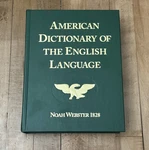 Noah Webster 1828 American Dictionary Of English Language Hardcover Christian. Fixed Price $50.00.