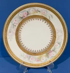 Limoges France Plate Hand Painted Roses Gold Signed Antique Porcelain Tv 10 1892. Fixed Price $310.25.