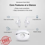 Srich Wireless Earbuds White 40H Playtime IPX7 Noise-cancelling Mic. Fixed Price $20.00.