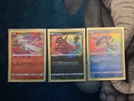 Pokemon Shining Fates English Kyogre, Reshiram, Yveltal Amazing Rare Hand Set. Fixed Price $95.00.
