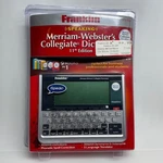 Franklin SCD-1890 11TH Speaking Merriam Websters Collegiate Dictionary Guide Box. Fixed Price $34.99.
