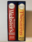 Merriam-webster Dictionary (10TH Edition), Thesaurus Both W/dust Jacket & Cd. Fixed Price $33.99.