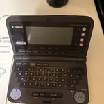 Rare Intelligent Dictionary Idx- 7500 Circa 1995 Japan Super Word Tank Canon O1. Fixed Price $100.00.