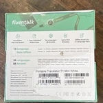 Fluentalk T1 Mini Handheld Translator, Voice/offline/photo, Data Card, White. Fixed Price $120.00.