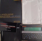 Franklin Language Master LM-3000 Electronic Dictionary Thesaurus Case Box Works. Fixed Price $59.95.