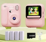 Kids Color Printing Camera Instant Thermal Digital Photo Video Music 1080P. Fixed Price $33.55.