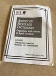 Seiko Instruments Manual LD-5420 Only. Fixed Price $15.00.