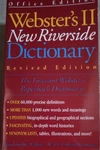 Webster's Ii New Riverside Dictionary Revised Edition Paperback Houghton Mifflin. Fixed Price $15.95.