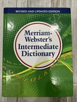Merriam-webster's Intermediate Dictionary By (2011, Hardcover). Fixed Price $15.00.