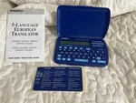 Franklin 5- Language European Translator Model TWE-106B Working W/ Manual Guide. Fixed Price $8.00.