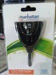 2-PORT Hdmi Switch With Integrated Cable.pigtail Type Manhattan 207416 -free Shp. Fixed Price $13.00.