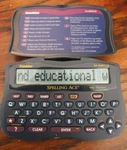 Franklin Spelling Ace SA-206 Plus Thesaurus Flip Cover Blue Tested Working. Fixed Price $14.99.