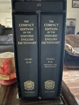 The Compact Edition Of Oxford English Dictionary 2 Volumes. Fixed Price $120.00.