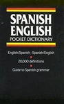 Spanish English Pocket Dictionary Paperback Houghton Mifflin Comp. Fixed Price $7.18.