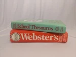 Hardcover Merriam Webster School Thesaurus & Dictionary 10TH Edition Book Bundle. Fixed Price $16.49.