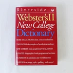 Webster's Ii New College Dictionary Houghton Mifflin Company 1995 Hardcover Dj. Fixed Price $9.19.