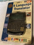 Seiko 6 Language Translator Model DF-4033 Travel Alarm Organizer Black New.. Fixed Price $22.99.