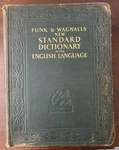 Funk & Wagnalls New Standard Dictionary Of The English Language 1935 One Volume. Fixed Price $70.00.